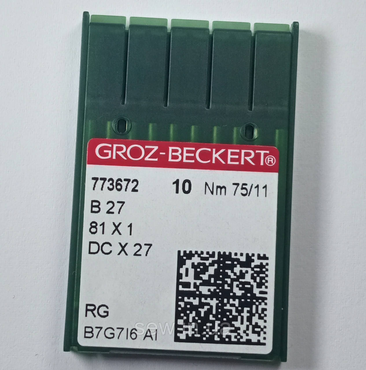 Голки Groz-Beckert DCX27 No 75