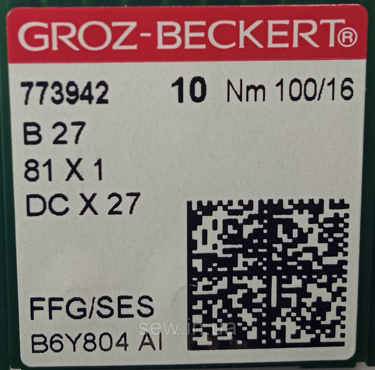 Иглы Groz-Beckert DCX27 SES № 100 - фото 2 - id-p1478878098