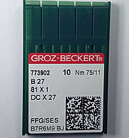 Иглы Groz-Beckert DCX27 SES № 75