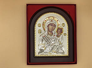 Ікона велика в дерев'яній рамці Богородиця з Ісусом И00030-5
