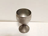 Вінтажний олов'яний келих, фото 2
