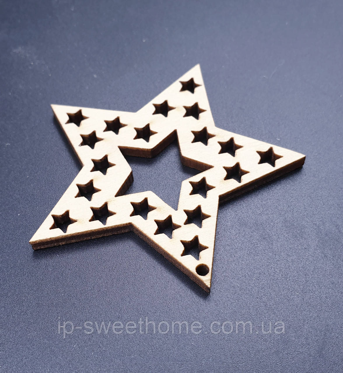 Підвіска дерев'яна (сніжинка) 24 заготівля для декору | під фарбування | для декупажу