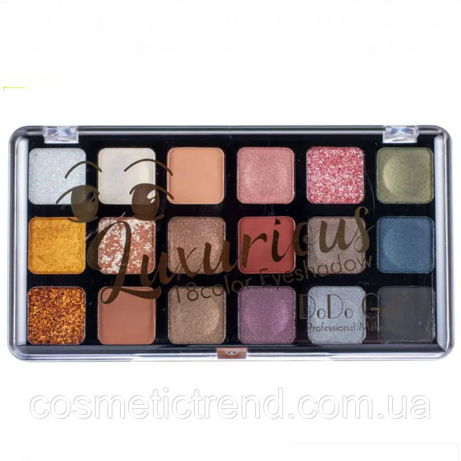 Палітра 18 тіней для повік DoDo Girl Luxurious Eyeshadow D3172/02 розпродажу