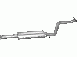 Резонатор (середня частина глушника) Хюндай Гетс (Hyundai Getz) 1.5 CRDi 16V Turbo Diesel 08/05-02/09 (10.16)