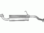 Глушник Мітсубісі Паджеро (Mitsubishi Pajero) (14.03) 2.5 D 89-90 Polmostrow алюминизированный