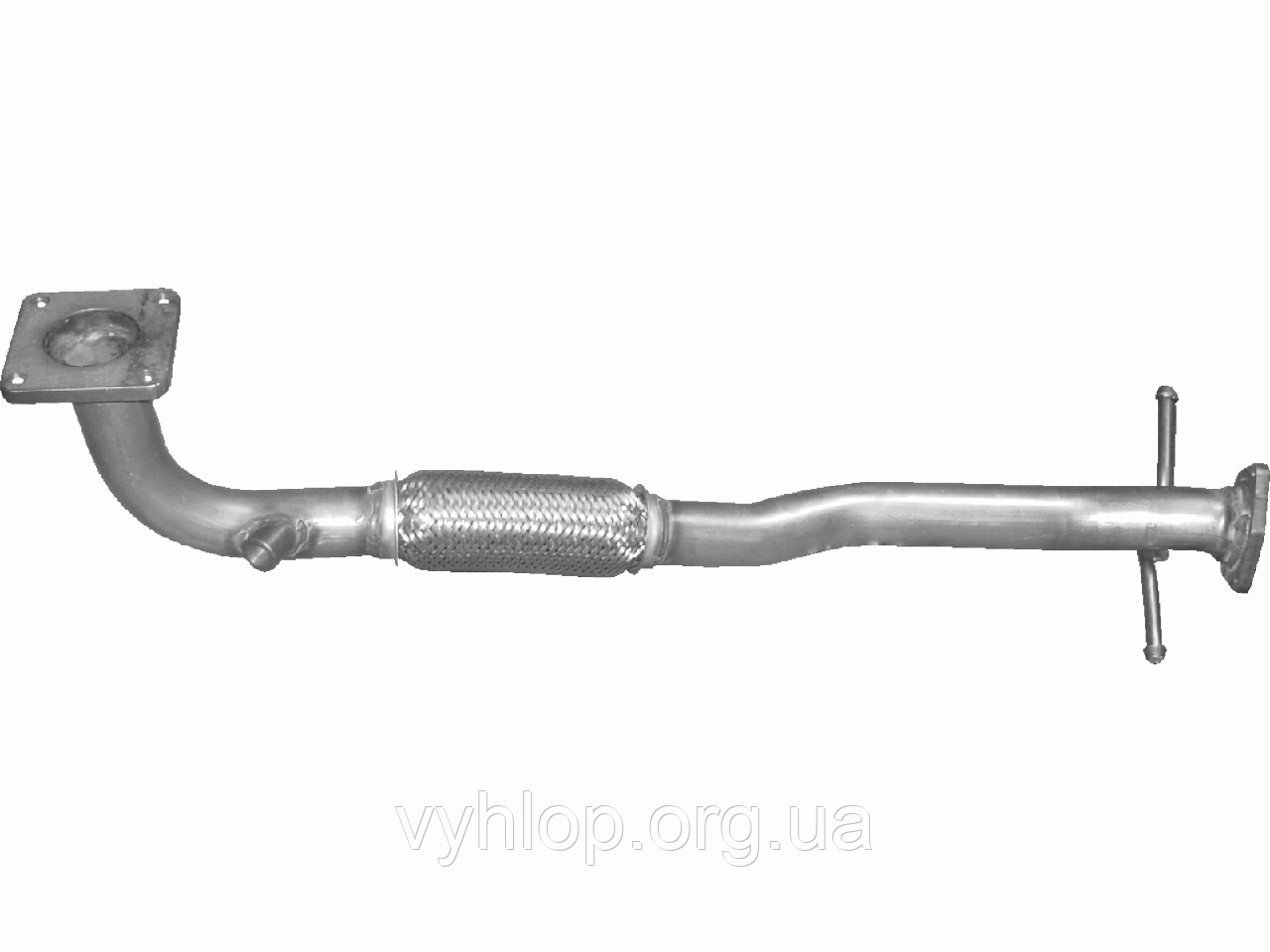 Труба приймальна Форд Галаксі (Ford Galaxy) 2.3 i 16V 00-02 (08.660) Polmostrow алюминизированный