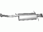 Глушник Мазда МХ6 (Mazda MX6) 91-96 2.5 (12.06) Polmostrow алюминизированный