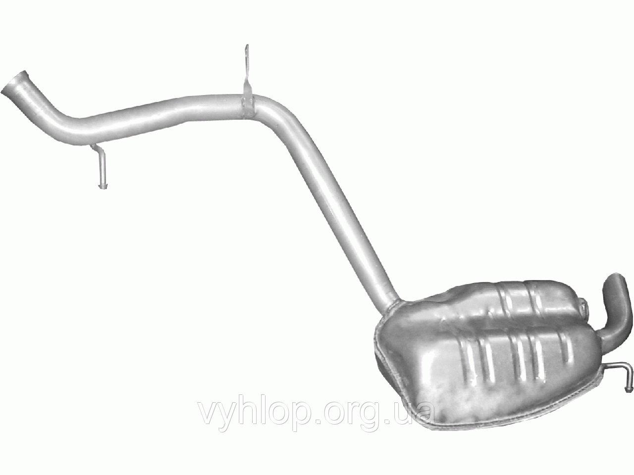 Глушитель Мерседес (Mercedes) E200 / E240 / E320 / E500 - W211 1.8 / 2.6 / 3.2 / 5.0 02 - 09 (13.52)