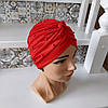 Чалма, хіджаб, шапка для алопеції(онко) NONE - червона, фото 6
