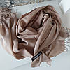 Шаль палантин шарф довгий Cashmere - бежевий, фото 2