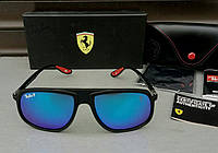 Очки мужские Ray ban Ferrari зеркальные поляризированые