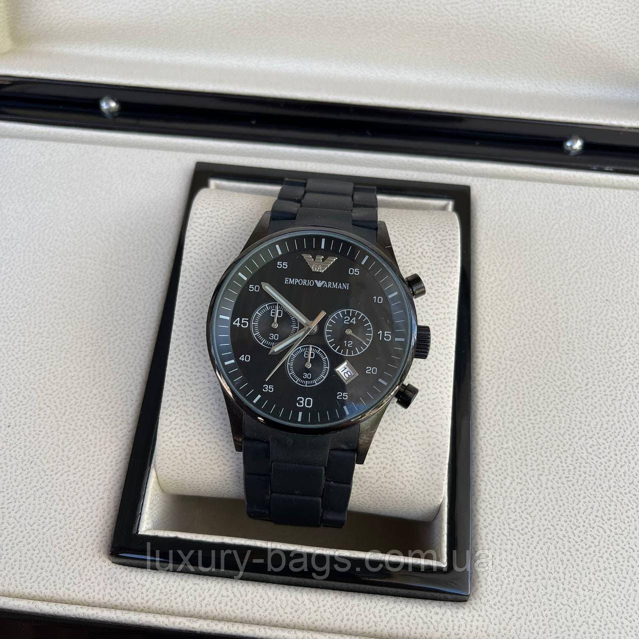 Годинник наручний Emporio Armani AR-5905 All Black Silicone