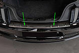 Захисна накладка на задній бампер для Ford Mustang 2015+, GT2020+ /чорна нерж.сталь/, фото 6