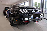 Захисна накладка на задній бампер для Ford Mustang 2015+, GT2020+ /чорна нерж.сталь/, фото 10