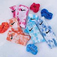 Носки Nike/найк tie-dye - 27 оттенков на выбор - размеры тай дай 35-39