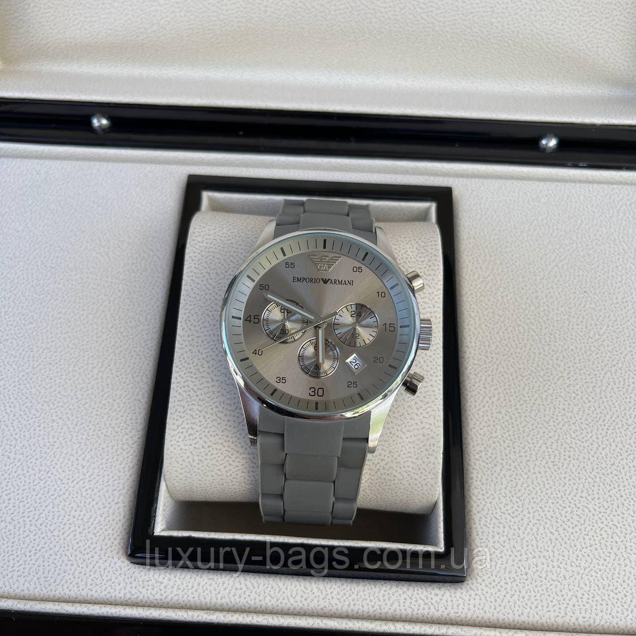 Годинник наручний Emporio Armani AR-5858 Grey-Silver Silicone