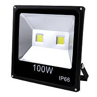 Прожектор світлодіодний матричний 100 W 2COB, IP66 (вологозахист), гладкий рефлектор — 10