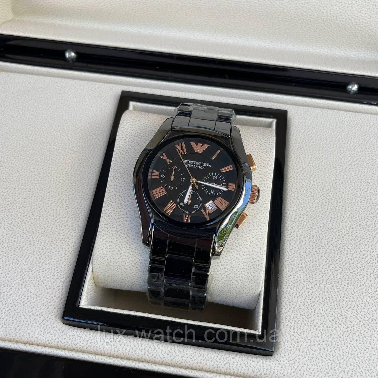Годинник наручний Emporio Armani AR-1400 Black-Gold