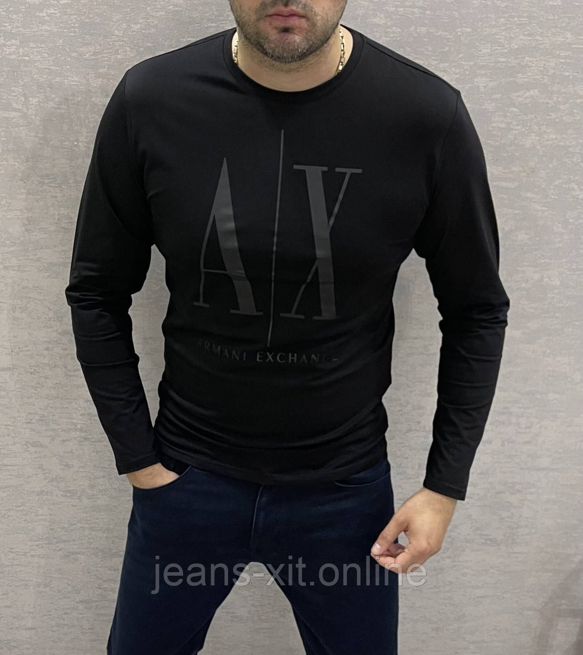 Футболка Чол. 48(р) чорна 335076 Armani КНР Осінь-D