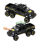 Машинка іграшка пікап Ford Raptor колекційна з мотоциклом позашляховик металевий 20 см Чорний (59155), фото 3