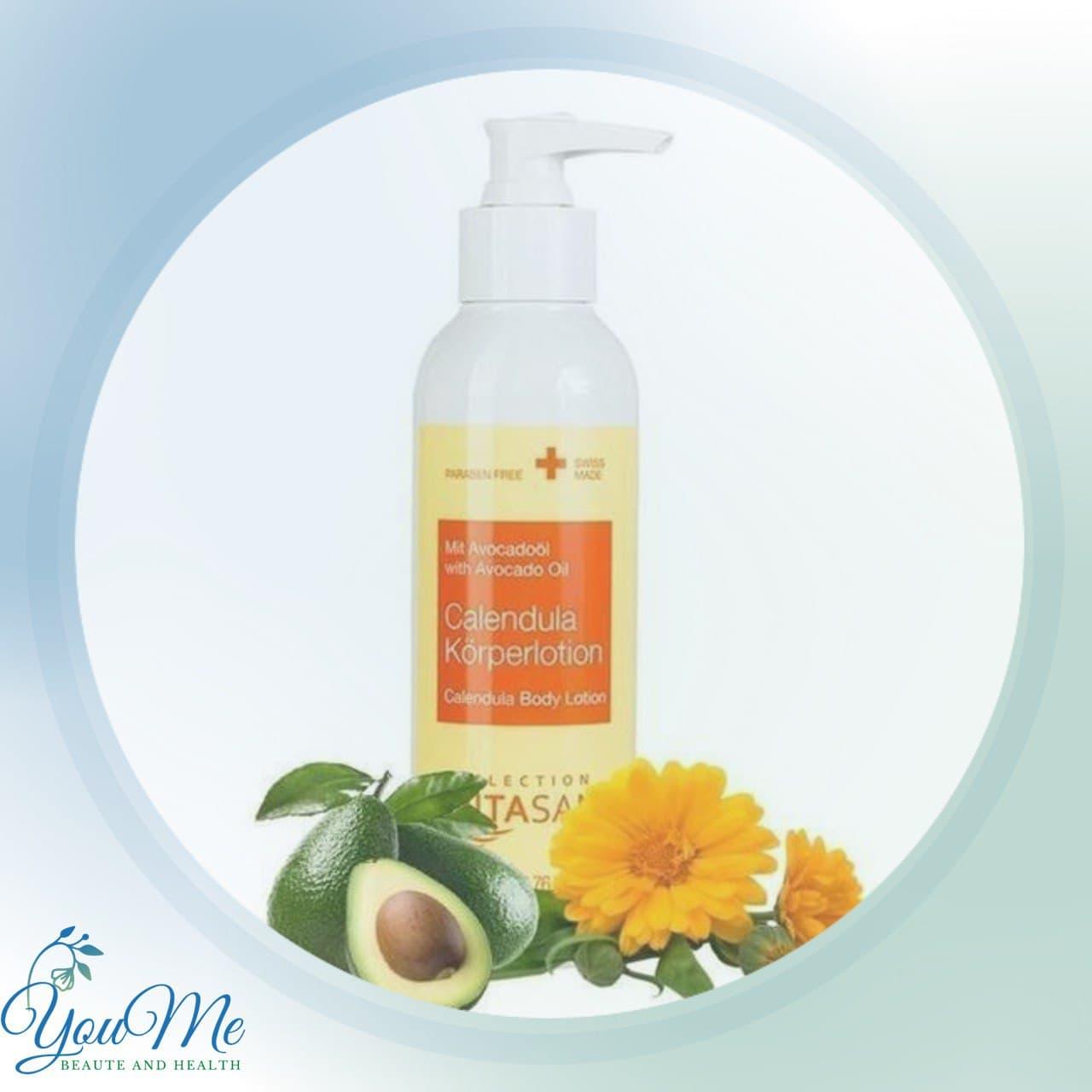 Емульсія для тіла календула+олія авокадо Calendula-Lotion Вівасан Швейцарія 200 мл