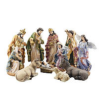 Вертеп рождественский (набор из 11 фигур) (полистоун) 40см F9912-1(P)