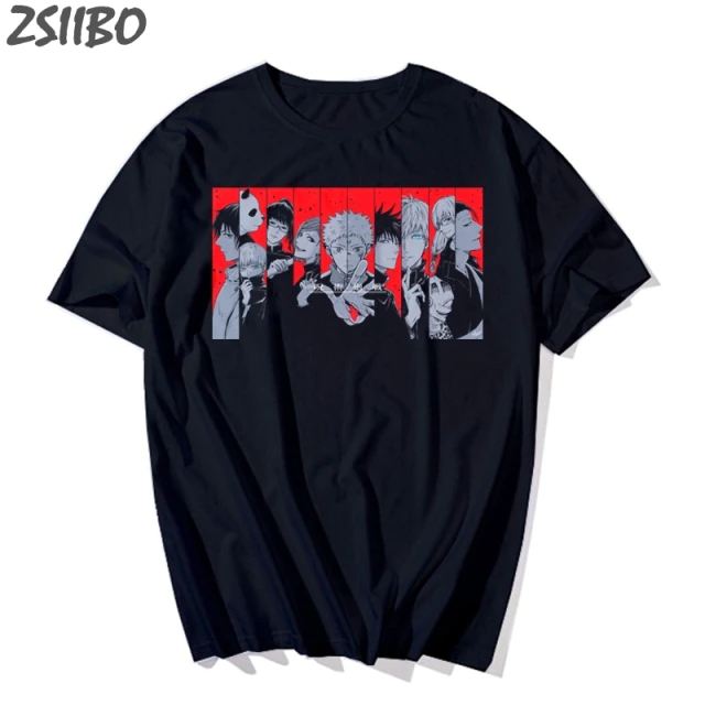 Футболка чорна LOYS Аніме black red print XS