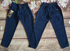 Джинси бойфренди, мом для дівчаток 7-11 років (темно сині) вир.Турция