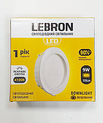 Світильник світлодіодний LEBRON L-DR-941 9W 720Lm 4100K