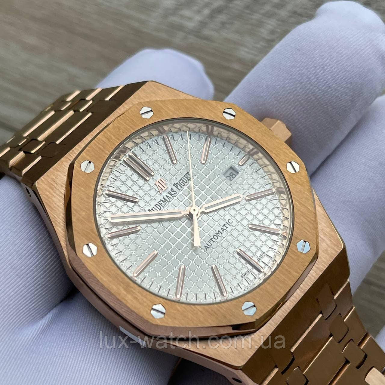 Годинник наручний A.u.d.e.m.a.r.s. P.i.g.u.e.t. Royal Oak Gold-White