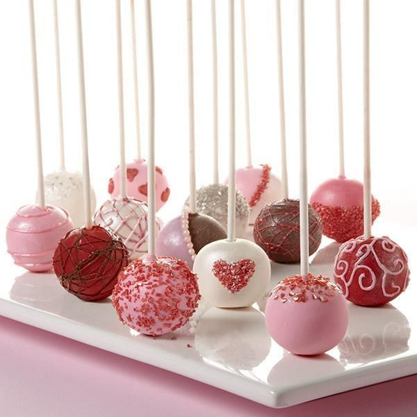 Кейк-попсы, кей-боллы, Cake-pops на День Валентина - фото 1 - id-p226427983