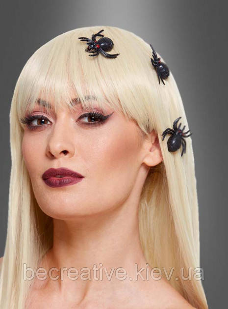Шпилька для волосся з павуками