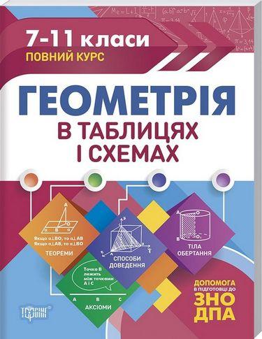 Геометрія в таблицях і схемах. 7-11 класи, до ДПА, ЗНО, фото 1