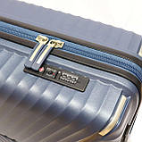 Гарна дорожня валіза на колесах Snowball 55x38x20 см синя, фото 2