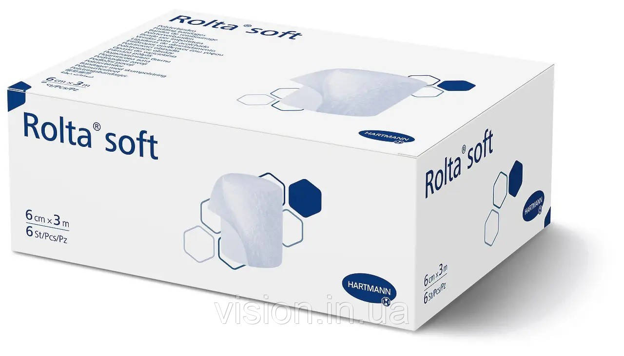 Підкладочний бинт Rolta soft / Ролта софт 6см х 3м 6шт, фото 1