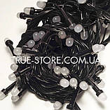 Гірлянда лінза 500 LED, Мультик колір, чорний дріт, 28метров, фото 2