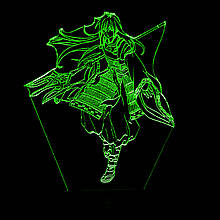 Акриловий світильник-нічник Шева-кун зелений tty-n000948