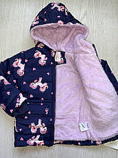 Куртки утеплені на дівчаток оптом, S&D, 1-5 рр, фото 3