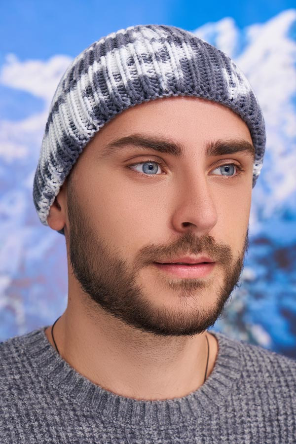 Чоловіча шапка «Гаррі тай-дай» (4744-1) графіт