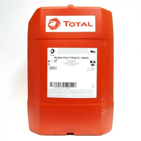 Олива моторна 10W40 TOTAL RUBIA POLYTRAFIC (RUBIA 7400) 20л, фото 1