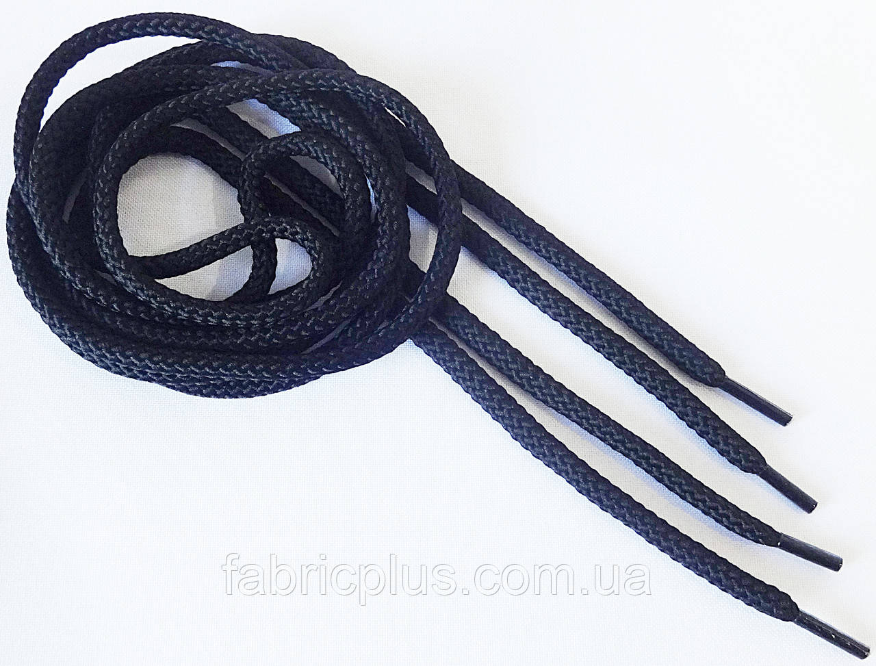 Шнурки круглые 2 м черные толстые 5 мм: продажа, цена в .