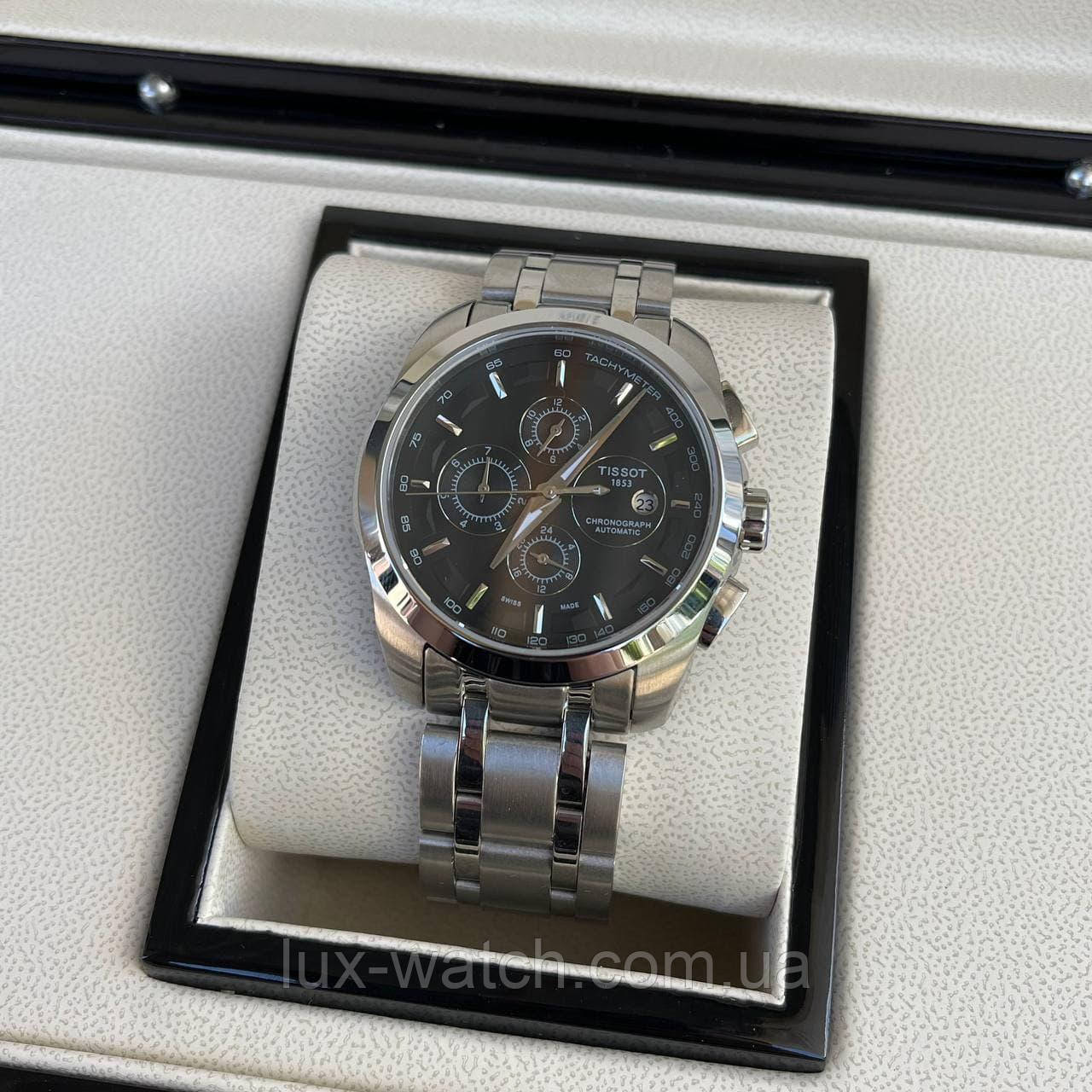 Годинник чоловічий наручний Tissot LT60 Metal Steel Silver-Black Automatic