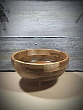 Салатниця дерев'яна ручної роботи горіха, фото 4
