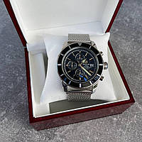 Часы наручные Breitling B20 Silver-Black премиального ААА класса