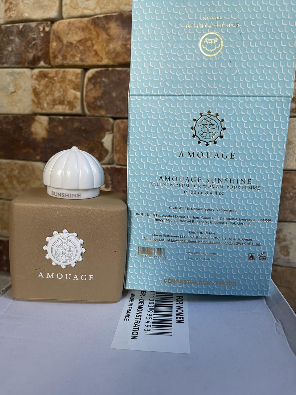 Amouage Sunshine Woman 100 мл - Парфюмированная вода - Женские - Тестер Лиц. - фото 1 - id-p786820933