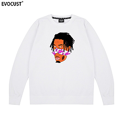 Світшот білий LOYS Playboi Carti Awesome rap Винтаж XS