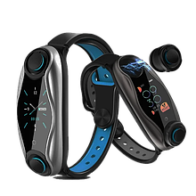 Smart Watch TWS BT T90 Фітнес браслет навушники пульсометр оксиметром