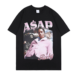 Футболка чорна LOYS Asap Rocky style XS