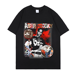 Футболка чорна LOYS Asap Rocky one XS
