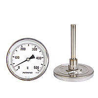 Термометр Pakkens, патронного типа, 10 см, диаметр 63 мм, 500°C